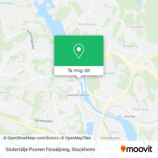 Södertälje Posten Försäljning karta