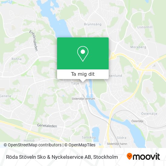 Röda Stöveln Sko & Nyckelservice AB karta