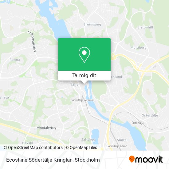 Ecoshine Södertälje Kringlan karta