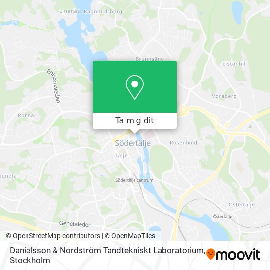 Danielsson & Nordström Tandtekniskt Laboratorium karta