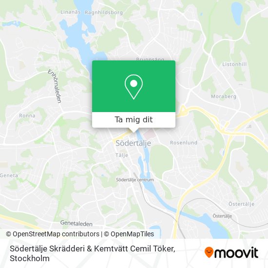 Södertälje Skrädderi & Kemtvätt Cemil Töker karta