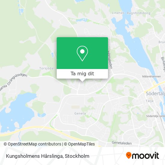 Kungsholmens Hårslinga karta