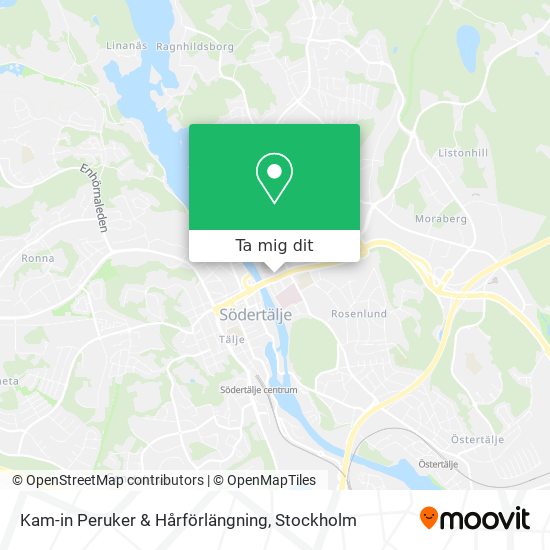 Kam-in Peruker & Hårförlängning karta
