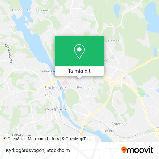 Kyrkogårdsvägen karta