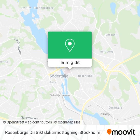 Rosenborgs Distriktsläkarmottagning karta