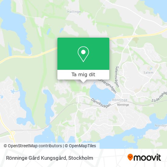 Rönninge Gård Kungsgård karta