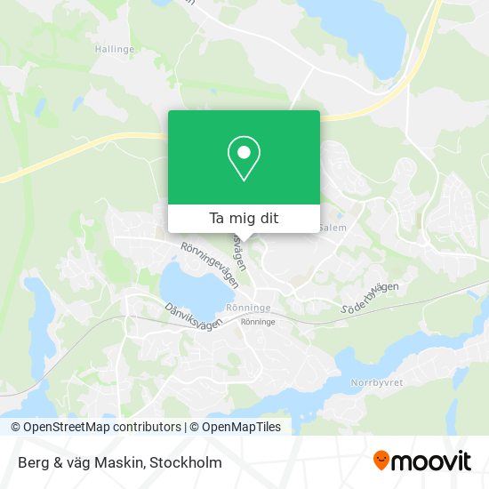 Berg & väg Maskin karta