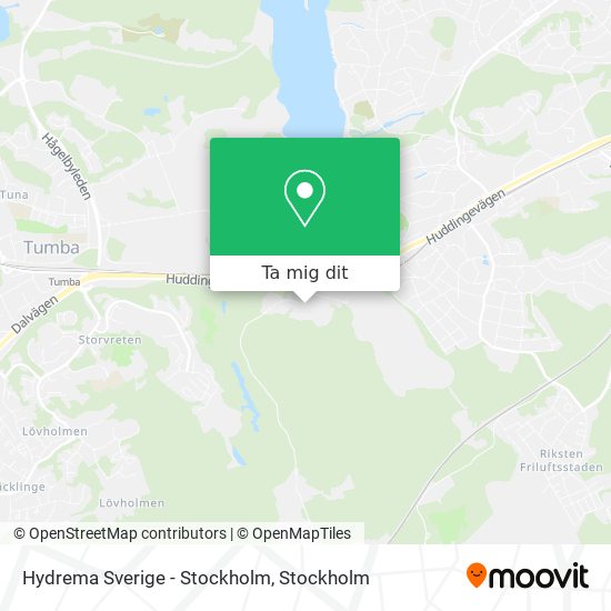 Hydrema Sverige - Stockholm karta