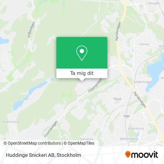 Huddinge Snickeri AB karta