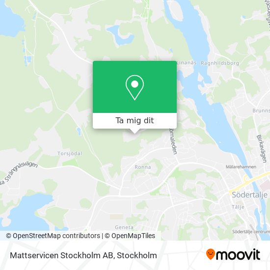 Mattservicen Stockholm AB karta