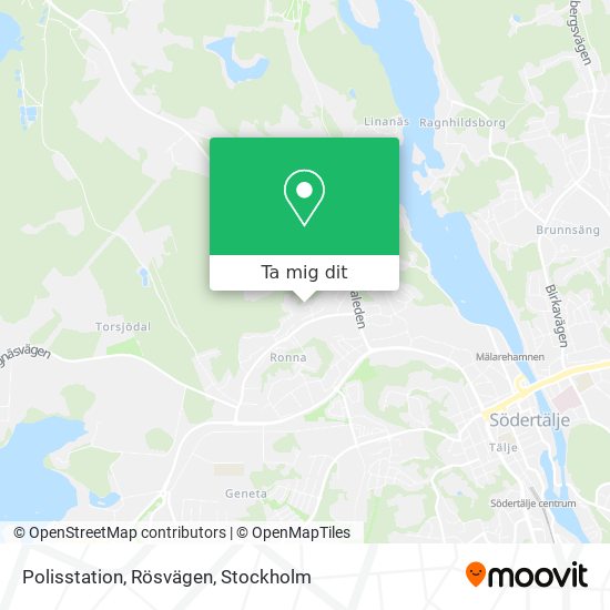 Polisstation, Rösvägen karta