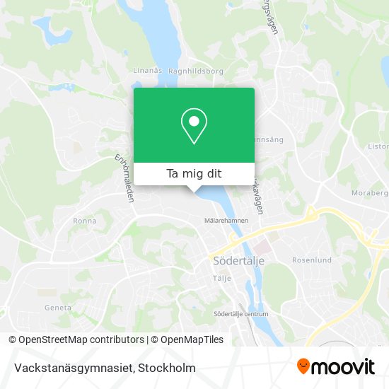 Vackstanäsgymnasiet karta