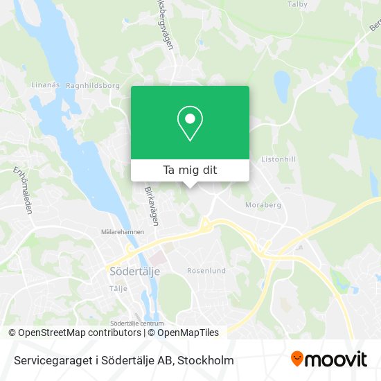 Servicegaraget i Södertälje AB karta