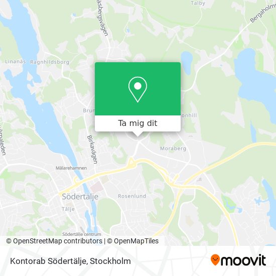 Kontorab Södertälje karta