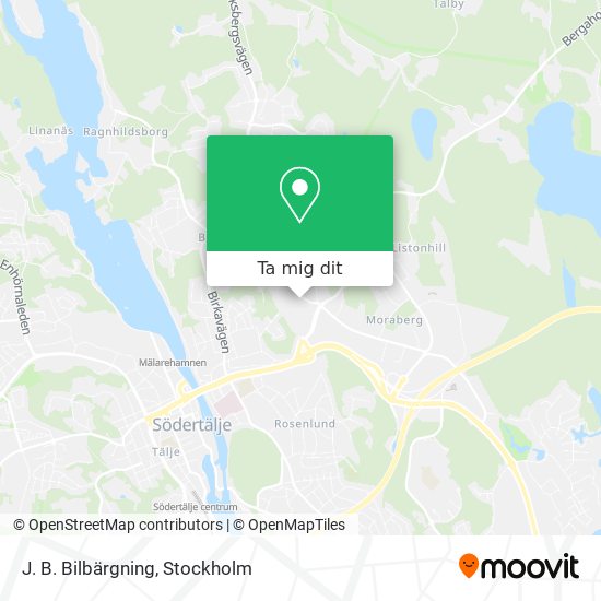 J. B. Bilbärgning karta