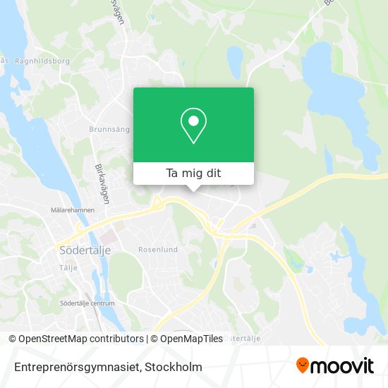 Entreprenörsgymnasiet karta