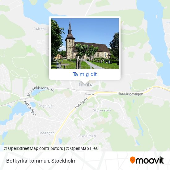 Botkyrka kommun karta