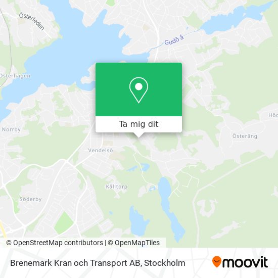 Brenemark Kran och Transport AB karta
