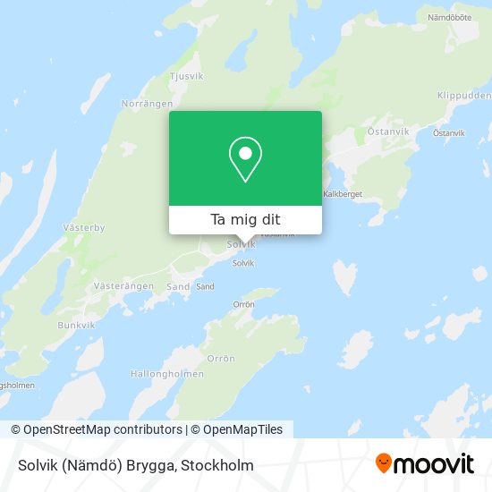 Solvik (Nämdö) Brygga karta