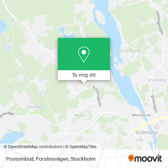 Postombud, Porslinsvägen karta