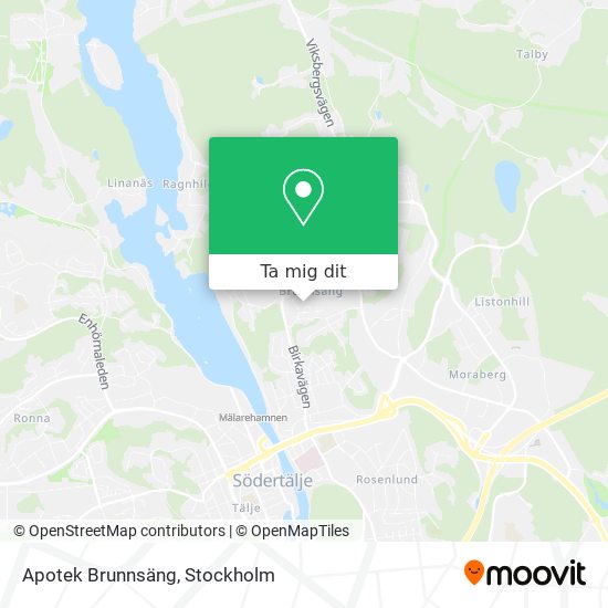 Apotek Brunnsäng karta