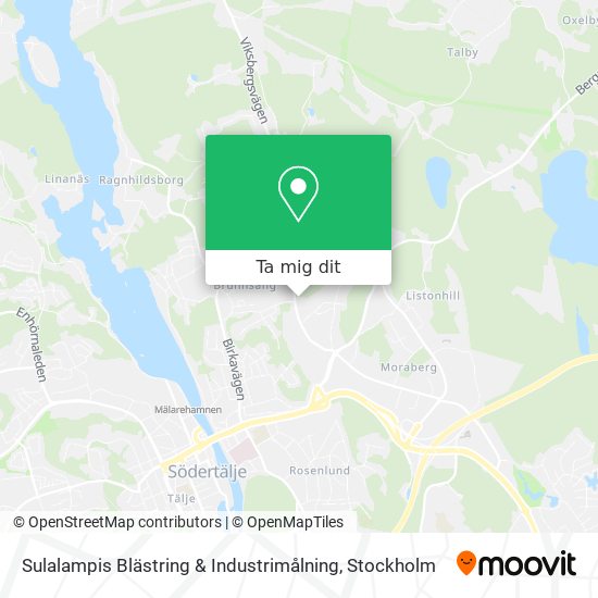 Sulalampis Blästring & Industrimålning karta