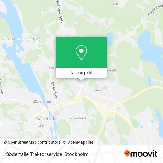 Södertälje Traktorservice karta