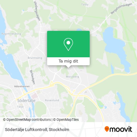 Södertälje Luftkontroll karta