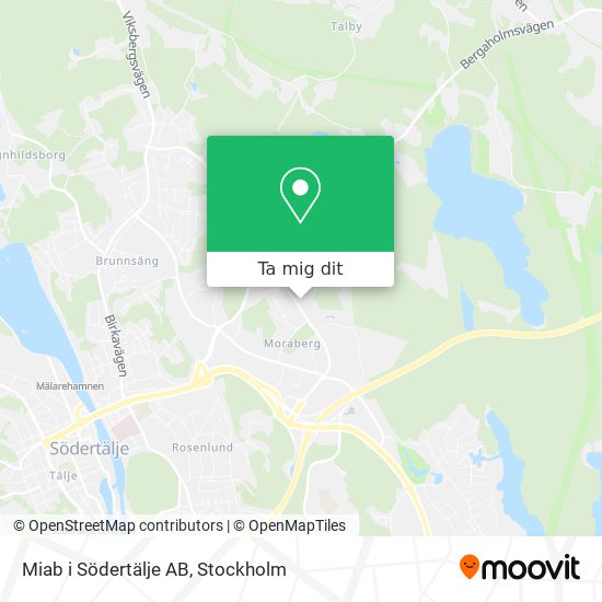 Miab i Södertälje AB karta