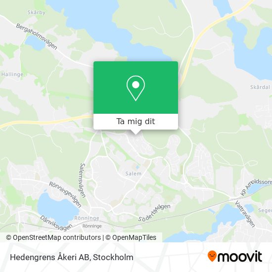 Hedengrens Åkeri AB karta