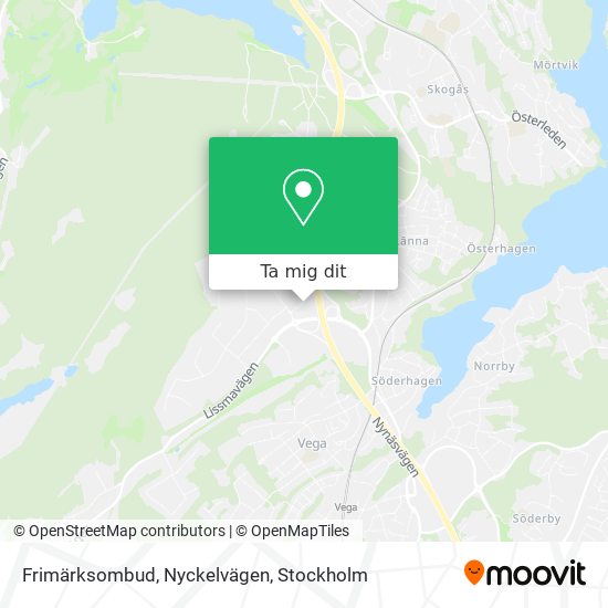 Frimärksombud, Nyckelvägen karta