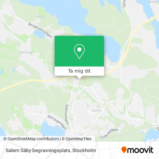 Salem Säby begravningsplats karta