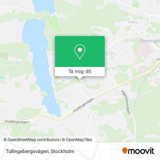 Tullingebergsvägen karta