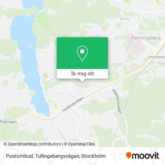 Postombud, Tullingebergsvägen karta