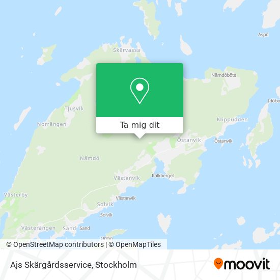 Ajs Skärgårdsservice karta