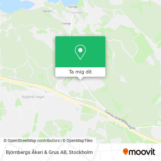 Björnbergs Åkeri & Grus AB karta