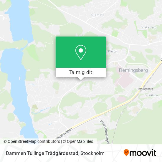 Dammen Tullinge Trädgårdsstad karta