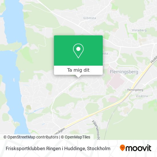 Frisksportklubben Ringen i Huddinge karta