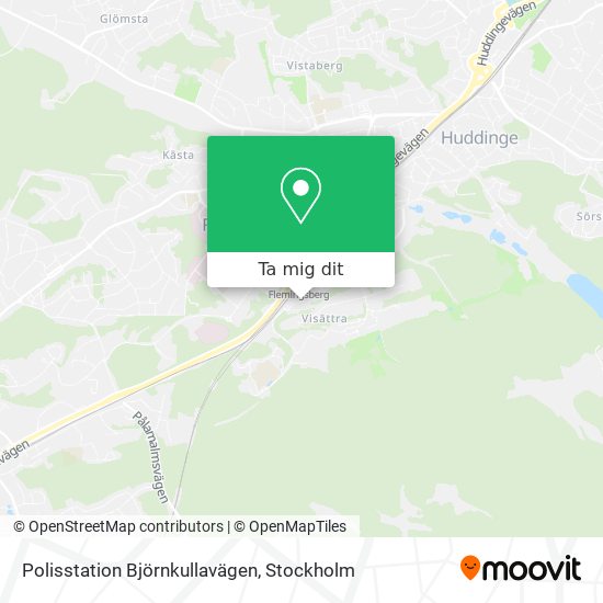 Polisstation Björnkullavägen karta