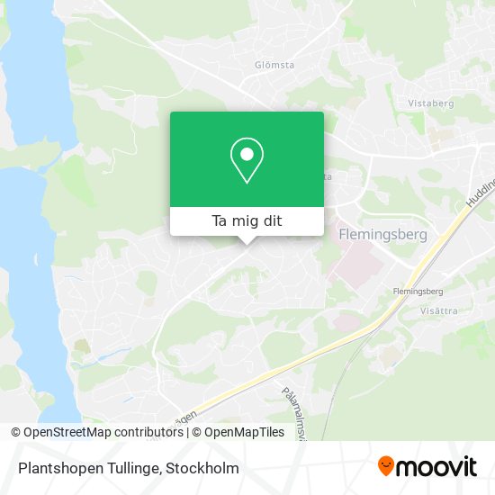 Plantshopen Tullinge karta