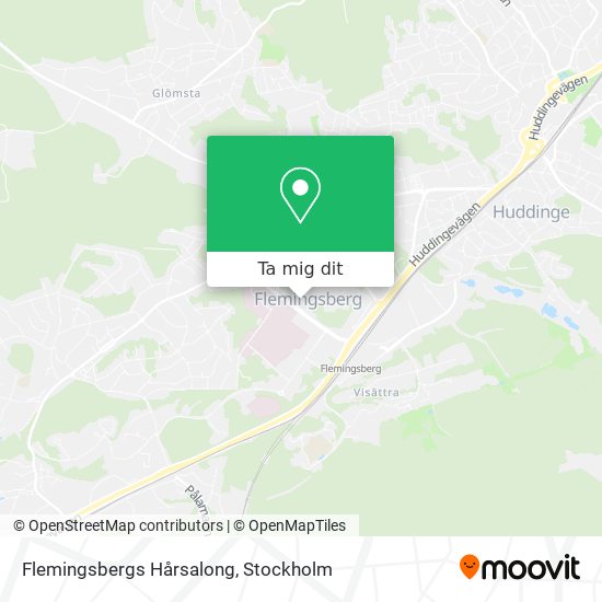 Flemingsbergs Hårsalong karta