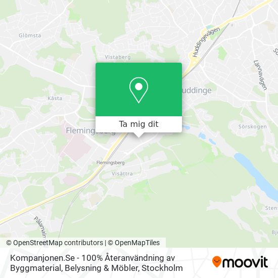 Kompanjonen.Se - 100% Återanvändning av Byggmaterial, Belysning & Möbler karta