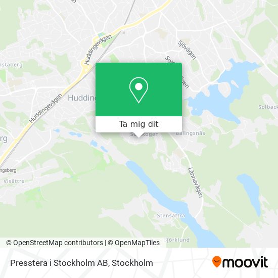 Presstera i Stockholm AB karta