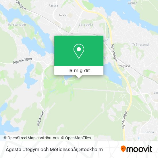Ågesta Utegym och Motionsspår karta