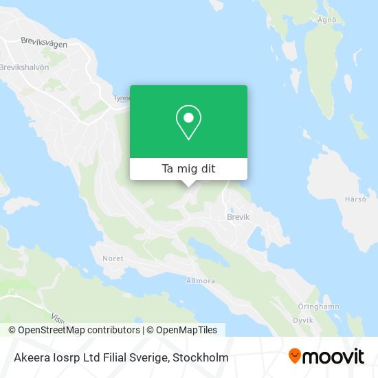 Akeera Iosrp Ltd Filial Sverige karta