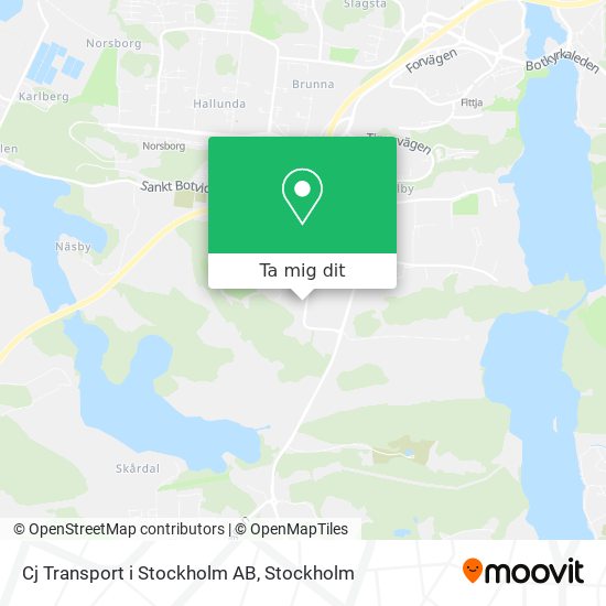 Cj Transport i Stockholm AB karta