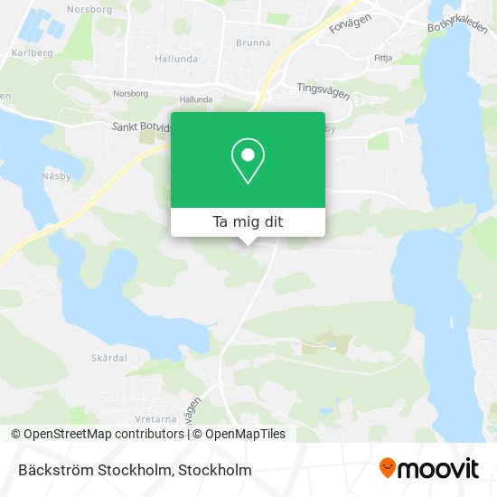 Bäckström Stockholm karta