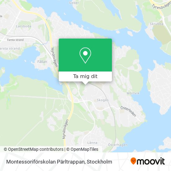 Montessoriförskolan Pärltrappan karta