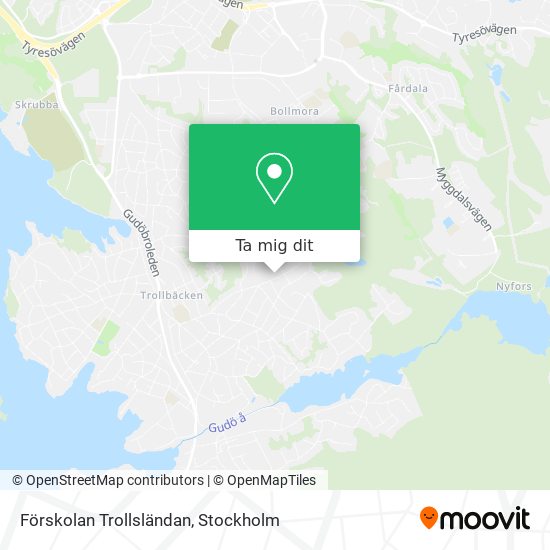 Förskolan Trollsländan karta