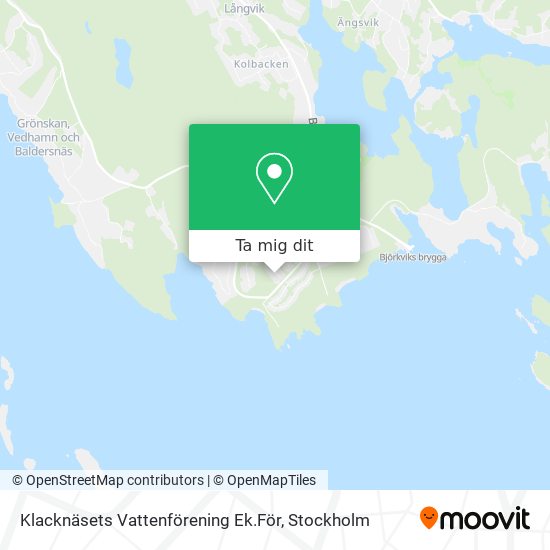 Klacknäsets Vattenförening Ek.För karta